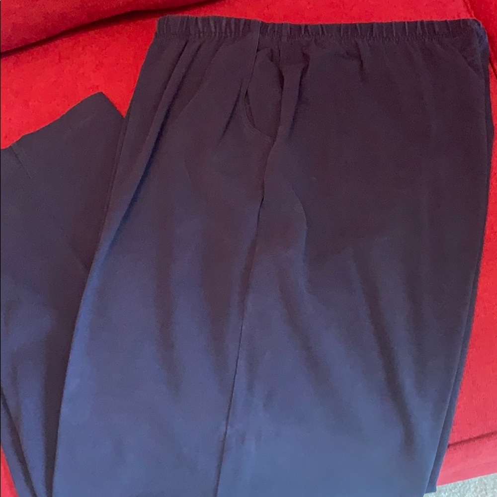 Plus Size Lands End Sport Knit Blue Pant